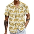 thumbnail image 1 of Casual Men's Hawaiian Short Sleeve Shirt Tropical Floral Print, 1 of 1