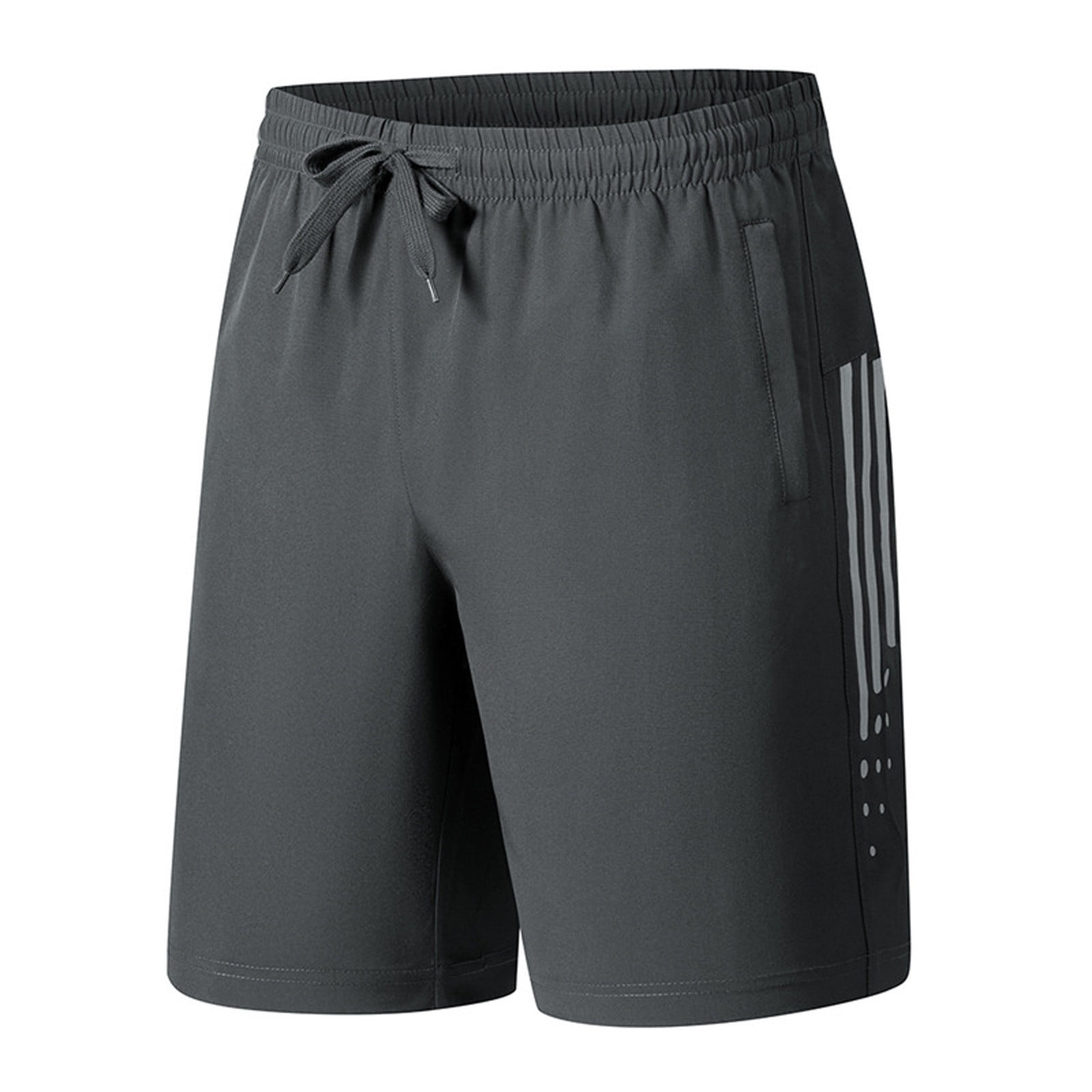 Casual Men's Linen Shorts Mens Cargo Shorts With Elastic Waist Cargos ...
