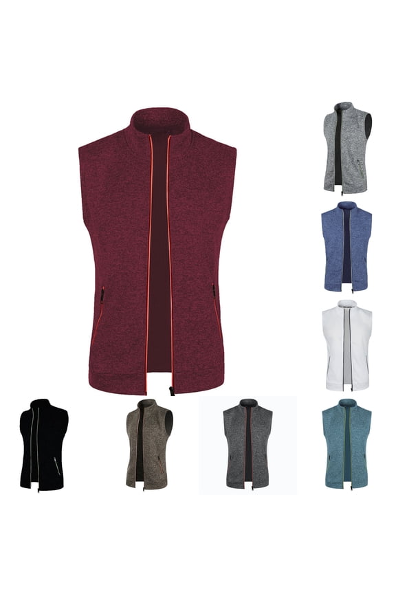 Casual Men's Vest with Loose Design - Winter Warm Down Cotton Vest Coat for Layering, Christmas Activities, and Daily Wear, Ideal for Comfort,Blue,M