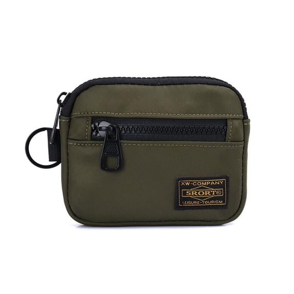 Casual Mens Coin Purse Canvas Zipper Wallet Retro Key Holder Small Money