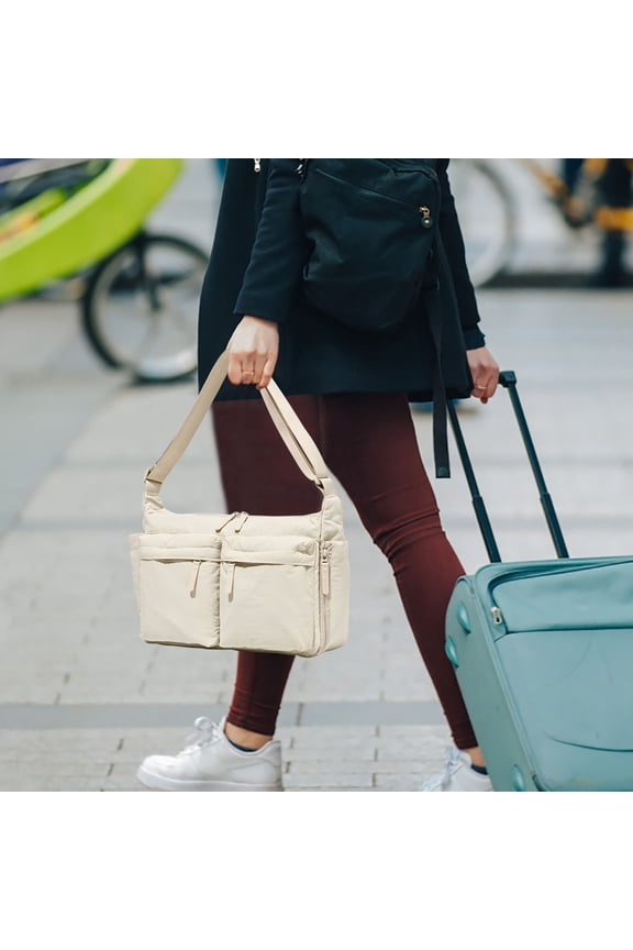 Casual Messenger Bag,Large Capacity Shoulder Bag,Multi-Pocket Laptop Bag,Sports Travel Bag,Daily Use Travel Bag,Waterproof Cloth Bag,Crossbody Bag,School Office Bag,Lightweight Travel Handbag