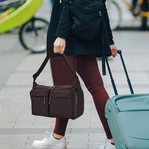 Casual Messenger Bag,Large Capacity Shoulder Bag,Multi-Pocket Laptop Bag,Sports Travel Bag,Daily Use Travel Bag,Waterproof Cloth Bag,Crossbody Bag,School Office Bag,Lightweight Travel Handbag