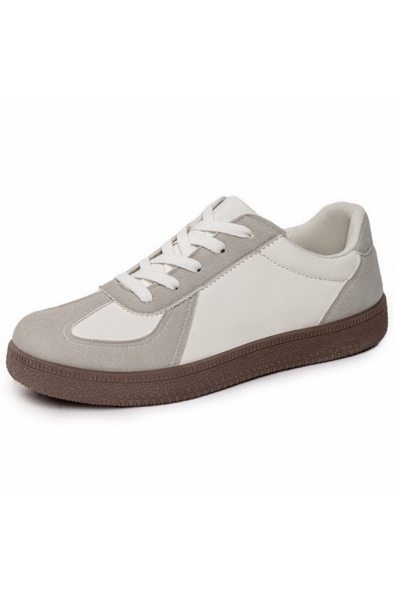 Casual Minimalist Walking Sneakers for Women, Lightweight Solid Color German Training Shoes, on In-Stock Sneakers., Women Shoes