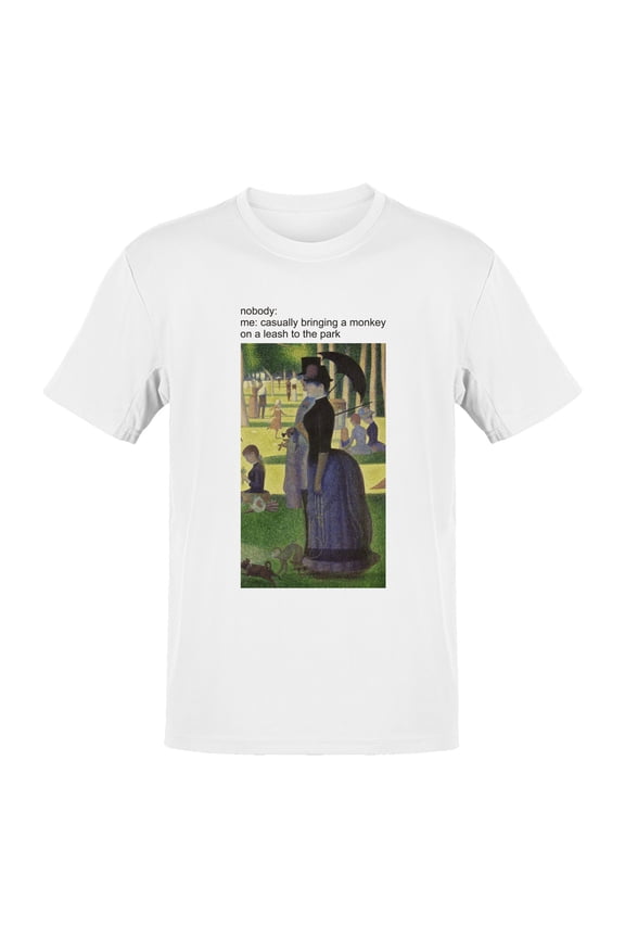Casual Monkey Walk in the Park Men's T-shirt