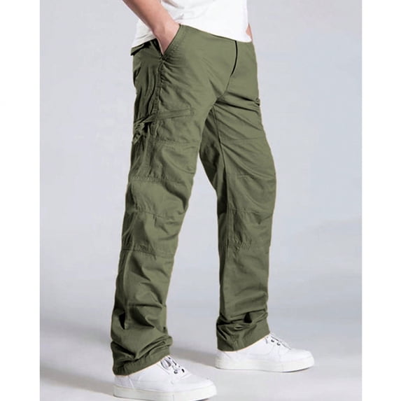 Casual Multi-Pocket Cargo Pants, Loose Straight Fit Outdoor Work Trousers for Men & Wom