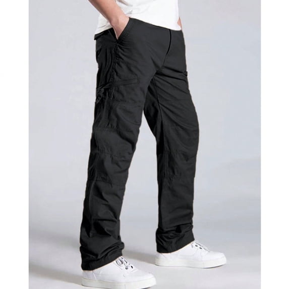 Casual Multi-Pocket Cargo Pants, Loose Straight Fit Outdoor Work Trousers for Men & Wom
