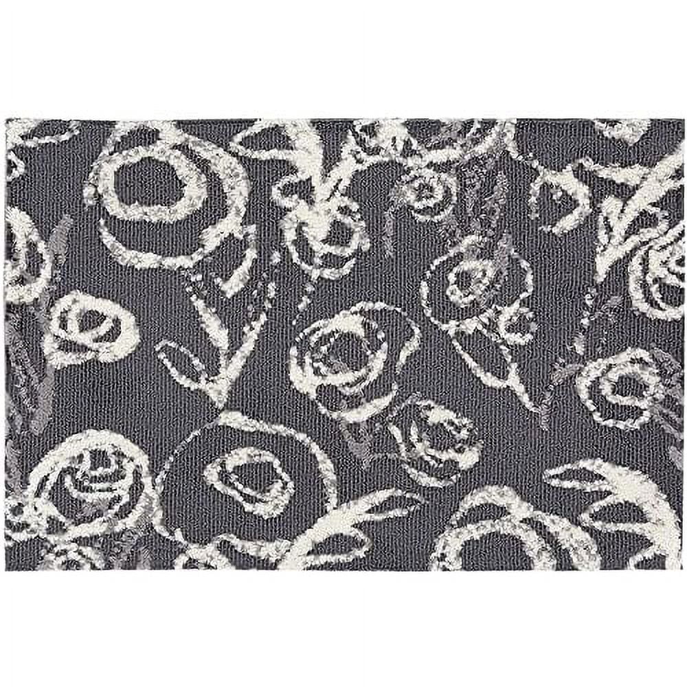 Casual Nature Gray Simple Spaces Accent Rug 21