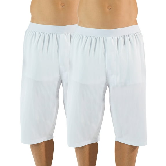 Casual Nights Big Boy's Mesh Long Boxer Shorts 2 Pack