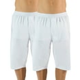 thumbnail image 1 of Casual Nights Men's Mesh Long Boxer Shorts 2 Pack - White - Large, 1 of 5