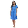 thumbnail image 1 of Casual Nights Nightgown - Women's Short Sleeve Tricot Nightgowns, Flutter Sleeves and Lightweight Silky Fabric, 1 of 5