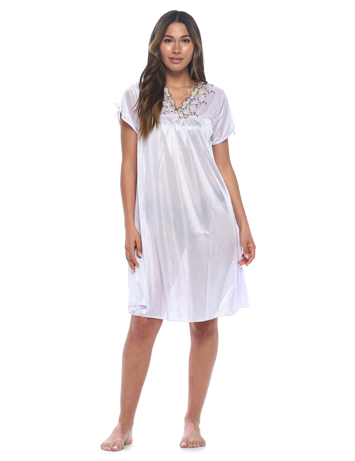 Casual Nights Nightgown - Women's Short Sleeve Tricot Nightgowns ...