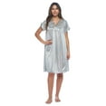 thumbnail image 1 of Casual Nights Nightgown - Women's Short Sleeve Tricot Nightgowns, Flutter Sleeves and Lightweight Silky Fabric, 1 of 5