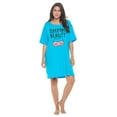 thumbnail image 1 of Casual Nights Short Sleeve Nightgowns for Women - Soft Cotton Blend Sleep Shirts | Oversized One Size Long Night Shirts, 1 of 4