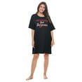 thumbnail image 1 of Casual Nights Short Sleeve Nightgowns for Women - Soft Cotton Blend Sleep Shirts | Oversized One Size Long Night Shirts, 1 of 4
