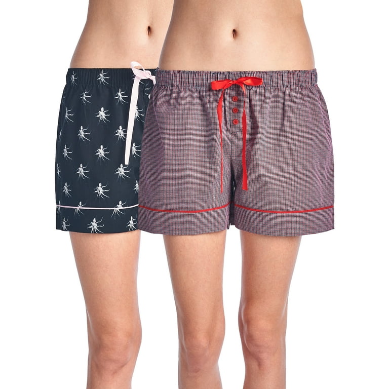Pajama Sets Boxer Shorts Soft Lounge Shorts Womens Casual Nights