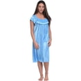 thumbnail image 1 of Casual Nights Women's Cap Sleeve Flower Silky Tricot Nightgown, 1 of 2