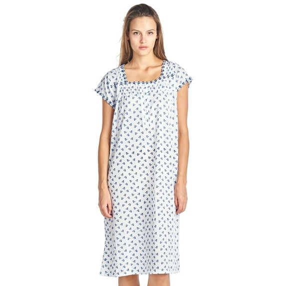 Casual Nights Women's Cap Sleeves Floral Lace Nightgown