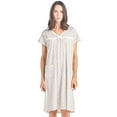 thumbnail image 1 of Casual Nights Women's Cotton Short Sleeve Sleep Dress Nightshirt, 1 of 4