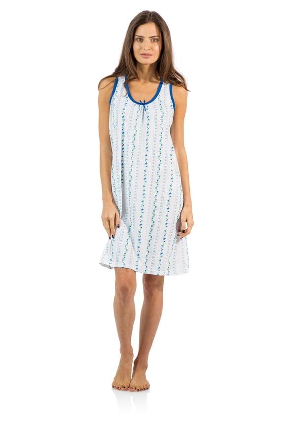 Women's Cotton Sleeveless Nightgown Chemise