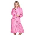 thumbnail image 1 of Casual Nights Women's Dot Long Sleeve Mini Popcorn Fleece Plush Robe - Pink, 1 of 4