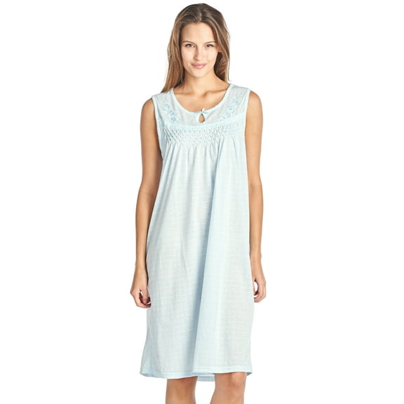 Casual Nights Women's Fancy Lace Floral Sleeveless Nightgown