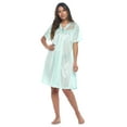 thumbnail image 1 of Casual Nights Women's Fancy Lace Neckline Silky Tricot Nightgown, 1 of 5