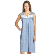 Casual Nights Womens Fancy Lace Trim Sleeveless Nightgown