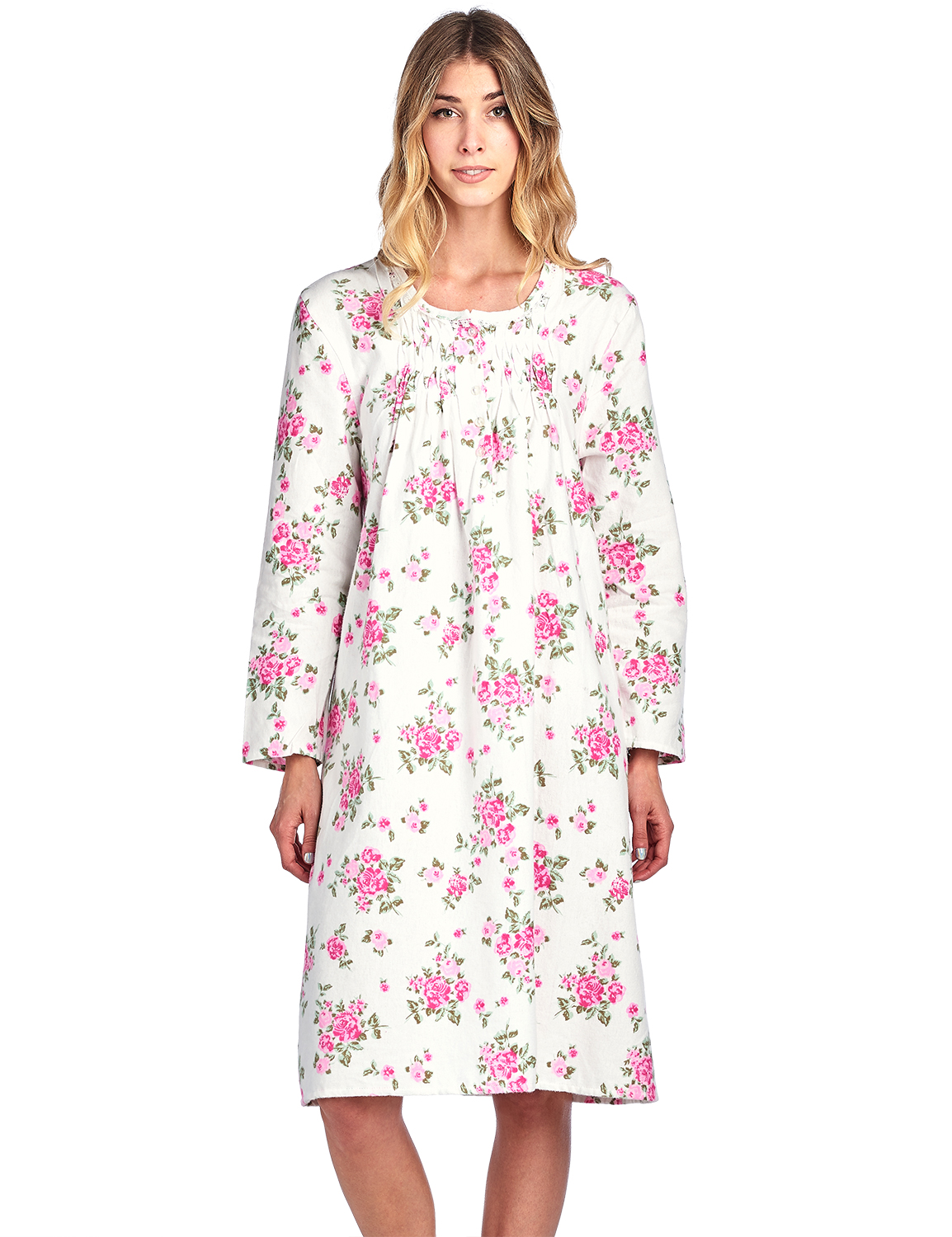 Frida Floral Sleeveless Long Nightgown