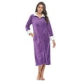 thumbnail image 1 of Casual Nights Women's Full Front Zip Up Plush Fleece Robe Housecoat, 1 of 5