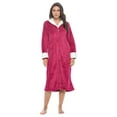 thumbnail image 1 of Casual Nights Women's Full Front Zip Up Plush Fleece Robe Housecoat, 1 of 5