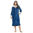 thumbnail image 1 of Casual Nights Women's Full Front Zip Up Plush Fleece Robe Housecoat, 1 of 5