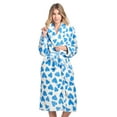 thumbnail image 1 of Casual Nights Women's Heart Long Sleeve Mini Popcorn Fleece Plush Robe, 1 of 4