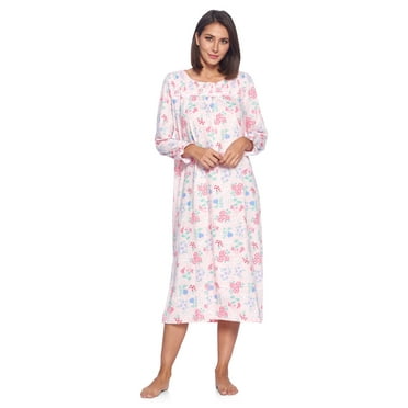 EZI House Dresses for Women with Pockets Moo Moos Gingham House Coat ...