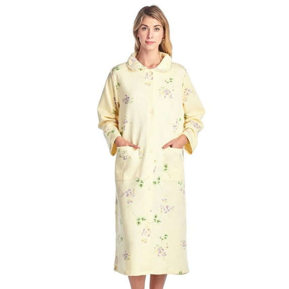 Casual Nights Women's Long Quilted Robe House Dress