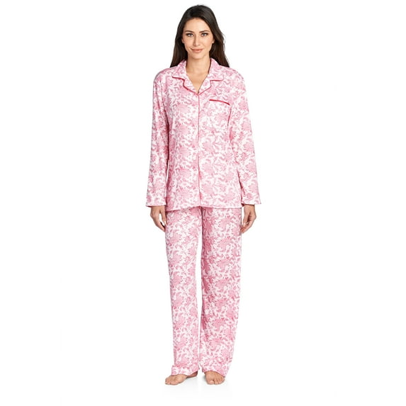 Casual Nights Women's Long Sleeve Floral Pajama Set