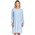 thumbnail image 1 of Casual Nights Women's Long Sleeve Micro Fleece Cozy Floral Night Gown, 1 of 4