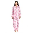 thumbnail image 1 of Casual Nights Women's Long Sleeve Notch Collar Floral Pajama Set, 1 of 5