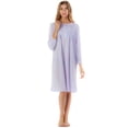 thumbnail image 1 of Casual Nights Women's Long Sleeve Pointelle Embroidered Night Gown, 1 of 2
