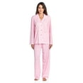 thumbnail image 1 of Casual Nights Women's Long Sleeve Rayon Button Down Pajama Set, 1 of 5