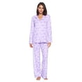 thumbnail image 1 of Casual Nights Women's Long Sleeve Rayon Button Down Pajama Set, 1 of 5