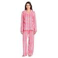 thumbnail image 1 of Casual Nights Women's Long Sleeve Rayon Button Down Pajama Set, 1 of 5