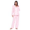 thumbnail image 1 of Casual Nights Women's Long Sleeve Rayon Button Down Pajama Set, 1 of 5