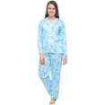 thumbnail image 1 of Casual Nights Women's Long Sleeve Ribbon Trim Floral Pajama Set, 1 of 4