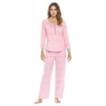 thumbnail image 1 of Casual Nights Women's Pajama Sets Jersey Knit Long Sleeve Sleepwear Nightwear Lounge Pajama Set, 1 of 5