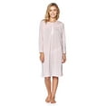 thumbnail image 1 of Casual Nights Women's Pointelle Pintucked Long Sleeve Nightgown, 1 of 2