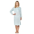 thumbnail image 1 of Casual Nights Women's Pointelle Pintucked Long Sleeve Nightgown, 1 of 2