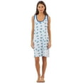 thumbnail image 1 of Casual Nights Women's Poly Cotton Sleeveless Nightgown Chemise, 1 of 5