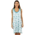 thumbnail image 1 of Casual Nights Women's Poly Cotton Sleeveless Nightgown Chemise, 1 of 4