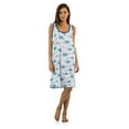 thumbnail image 1 of Casual Nights Women's Poly Cotton Sleeveless Nightgown Chemise, 1 of 5