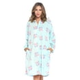 thumbnail image 1 of Casual Nights Women's Printed Zipper Front Micro Fleece Robe Duster, 1 of 5